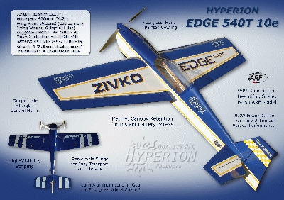 EDGE 540 3D "10e" kit ARF HP-EDGE10-3D 3433